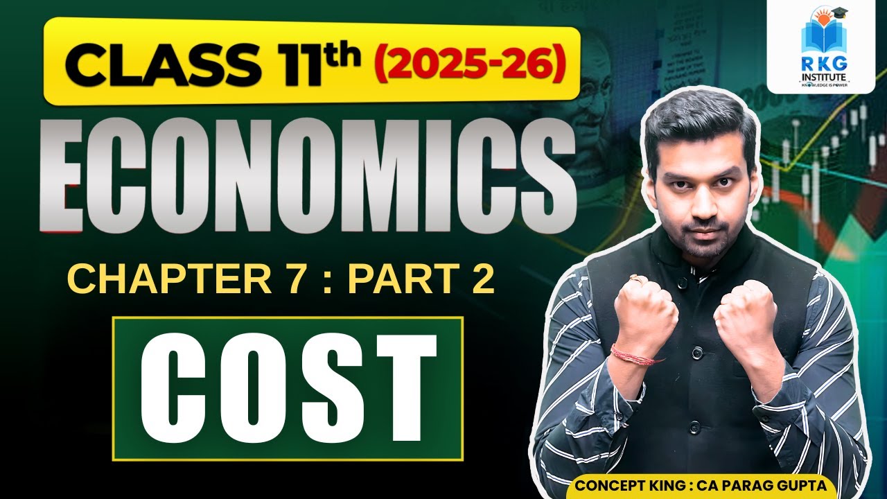 Cost 👩‍🏫 Part - 2 | TC, AFC & AVC | Micro Economics | Class 11