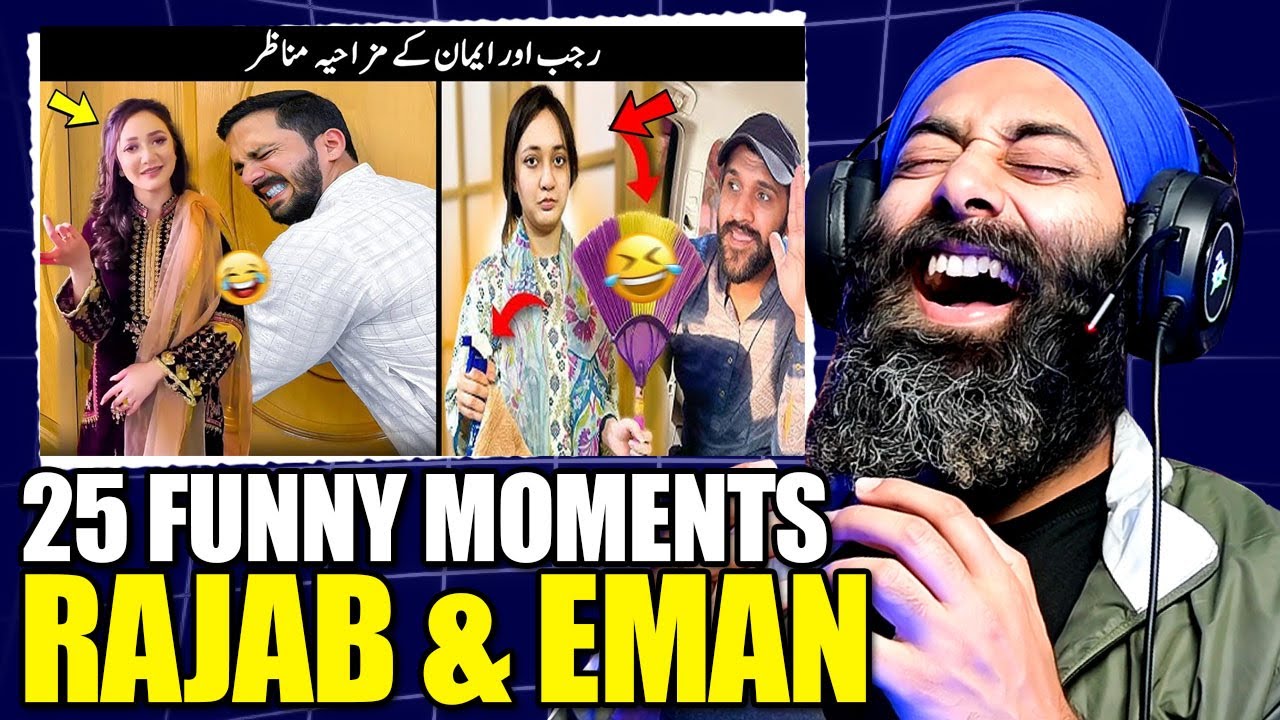 Indian Reaction on 25 Funny Moments Of Rajab & Eman