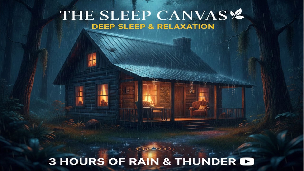 Heavy Rain at Night for Deep Sleep | 3 Hours of Pure Rain Sounds (No Music)