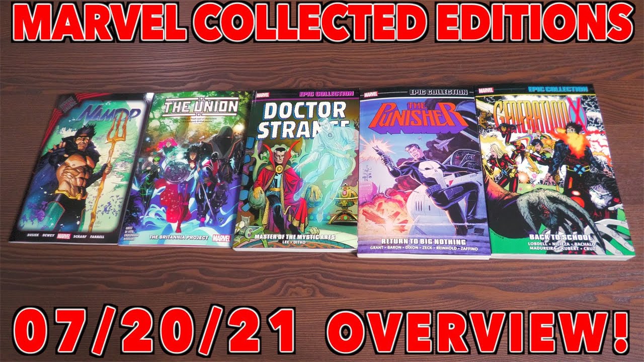 New Marvel Books 07/20/21 Overview | Generation X Epic Collection: Back To School | Punisher Epic