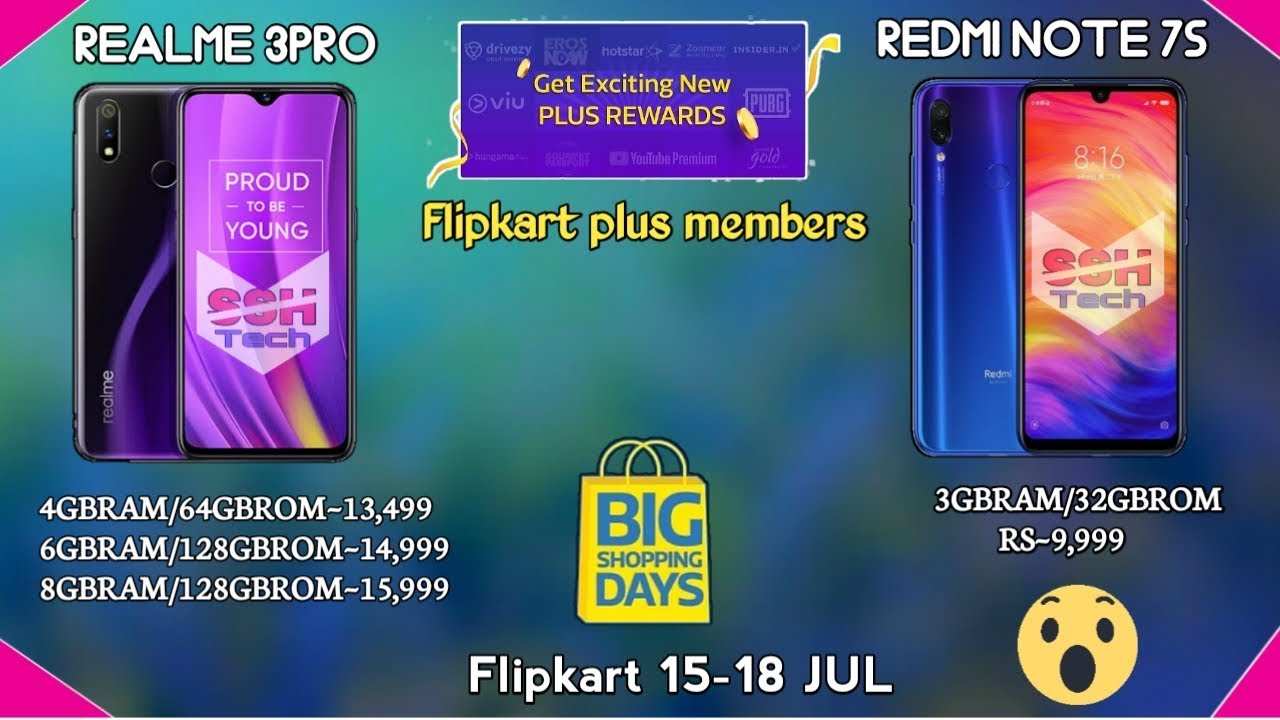 Flipkart Big Shopping Days Special Offers For Plus mLMembers Now Enjoy 😉
