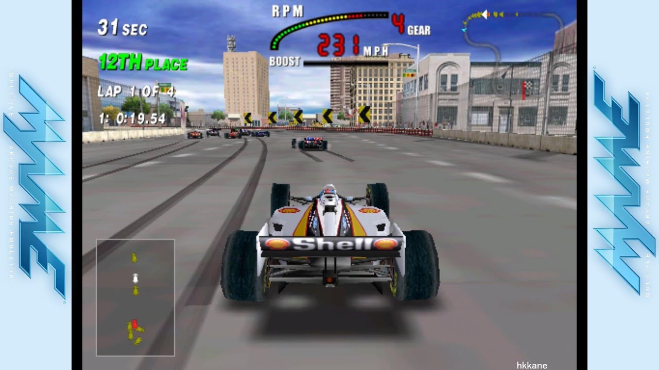 MAME - CART Fury Championship Racing Gameplay
