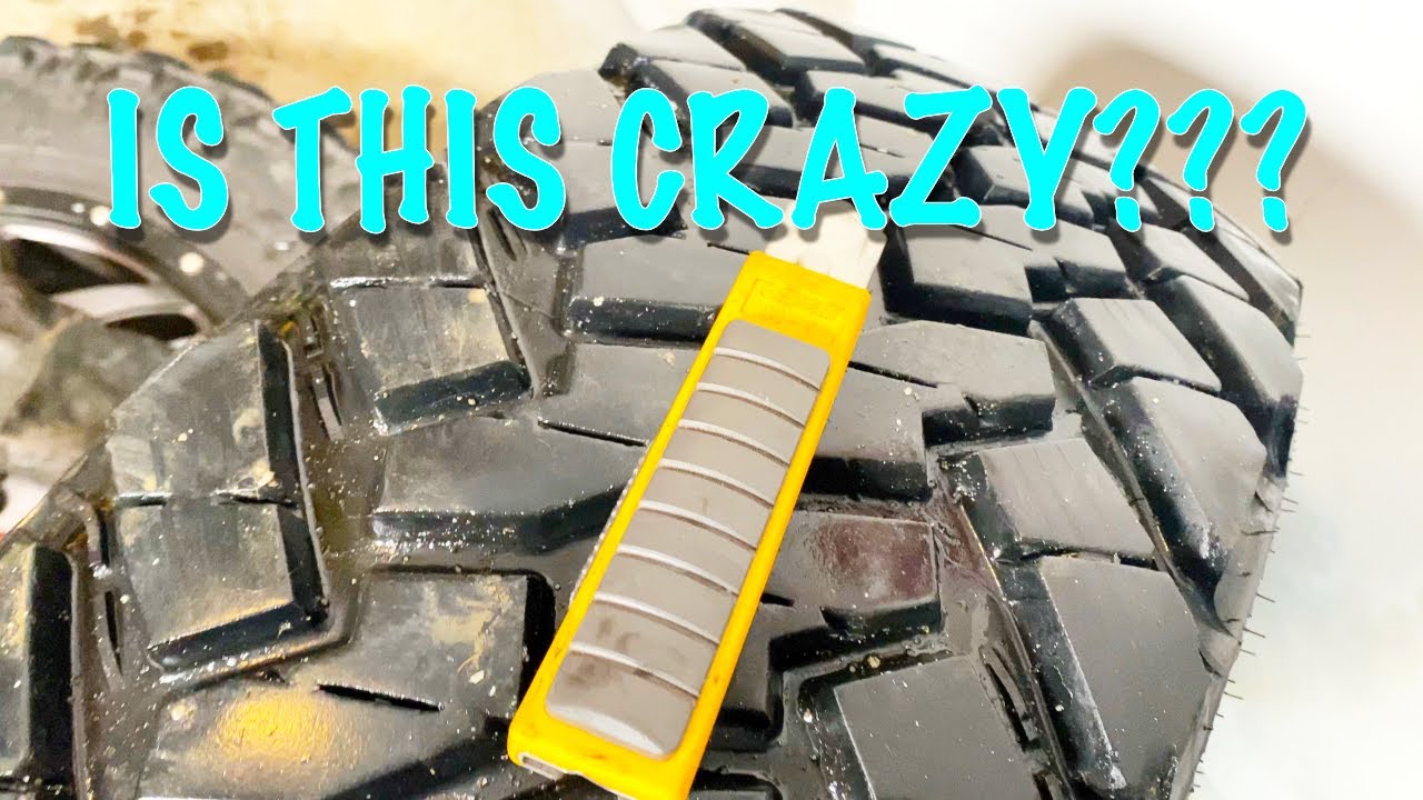 Siping $3,000 Tires with a Utility Knife???
