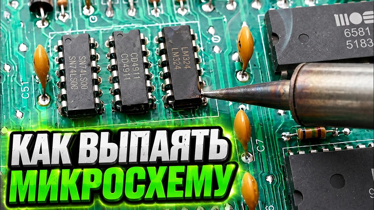 Как быстро выпаять микросхему