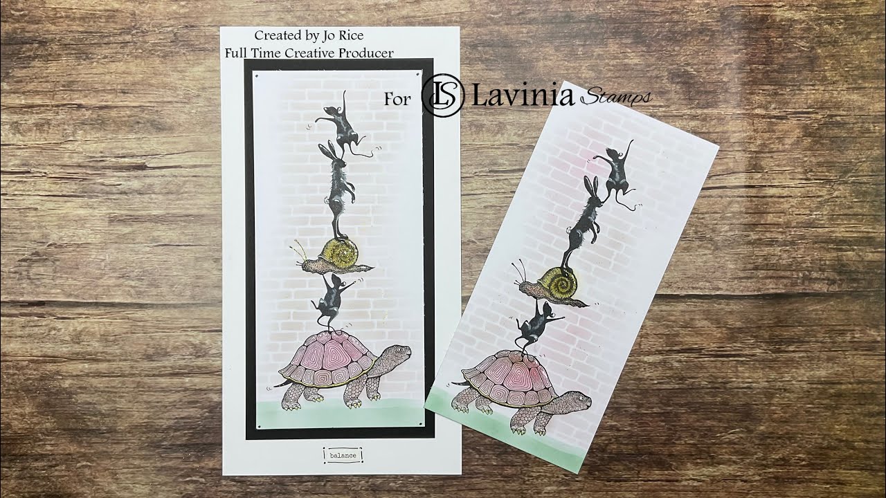 Забавная открытка с животными от Джо Райс #laviniastamps #cardmakingvideo