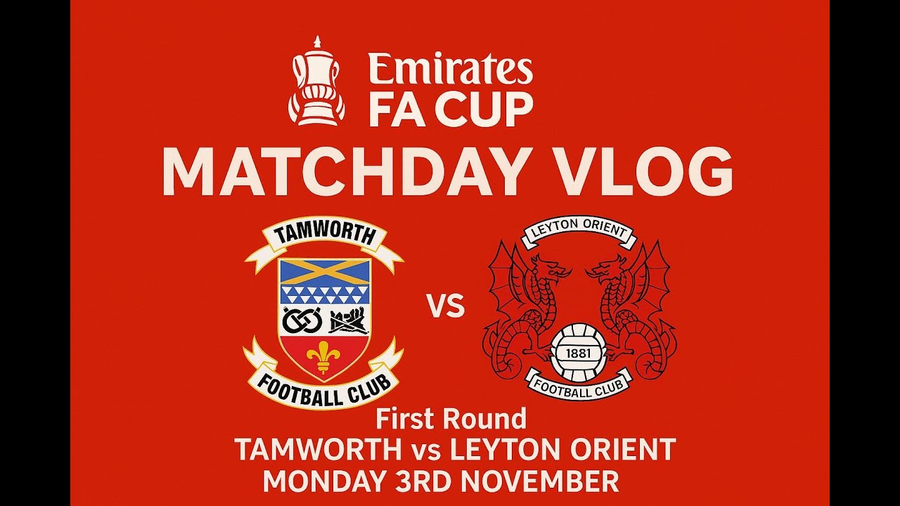 I Got Into the 2nd Round Cup Draw! Tamworth vs Leyton Orient | FA Cup 1st Round | Park to Wembley