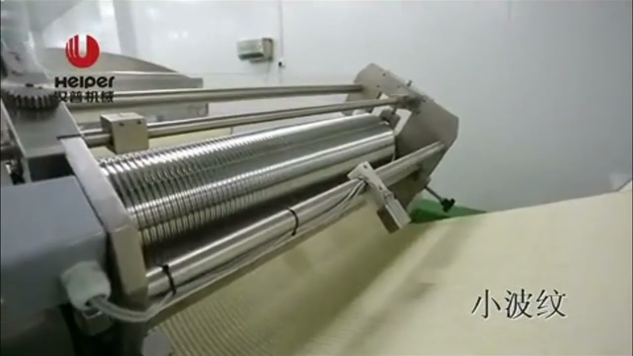 Full-automatic fresh noodle production line. 