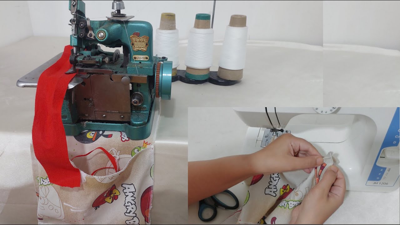 Easy way to sew thread catcher for serger / easy sewing tips and tricks