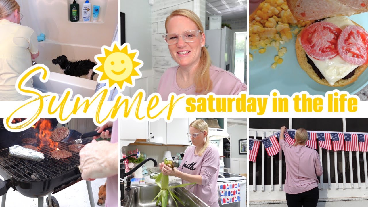 SUMMER SATURDAY IN THE LIFE / DOG GROOMING, ERRANDS , GRILLING, CLEANING / SUMMER 2025