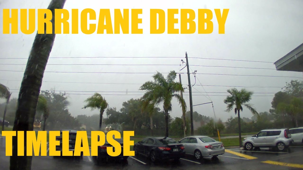 Hurricane Debby, Timelapsed from Tampa Bay area, Florida