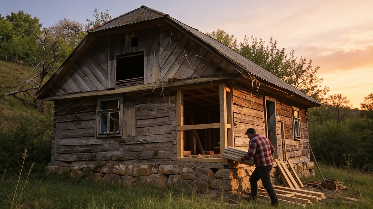 Restoring My Childhood Home After Years of Abandonment | Full Process