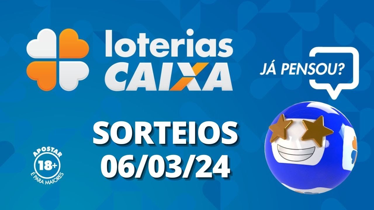 Loterias CAIXA: +Milionária, Quina, Lotofácil e mais 06/03/2024