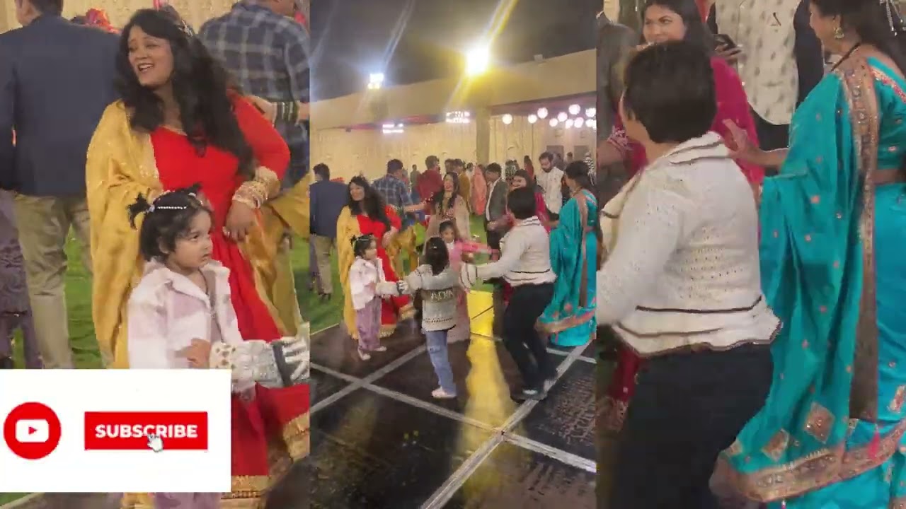 परिवार के साथ मिलकर डांस करते हुए 