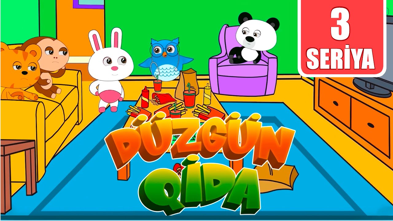 D&uuml;zg&uuml;n qida - Dostlar seriyalı - seriya 3 - Azərbaycan dilində uşaq cizgi filmləri