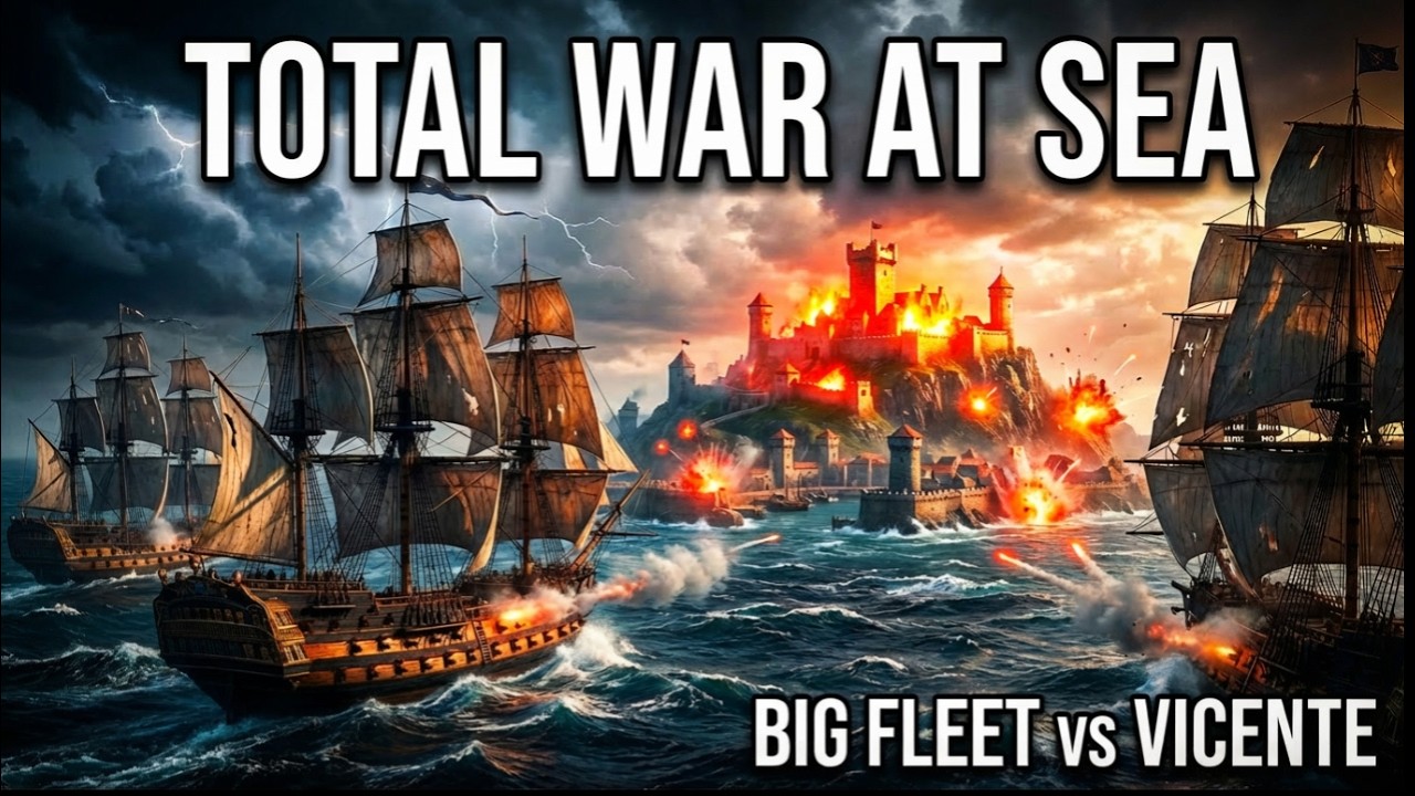 🔥🔥🔥 Big Fleet vs Admiral Vicente in Anno 1800 | Money and War #4