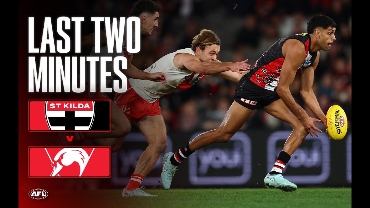Last Two Minutes: St Kilda v Sydney Swans | Round 18, 2025 | AFL