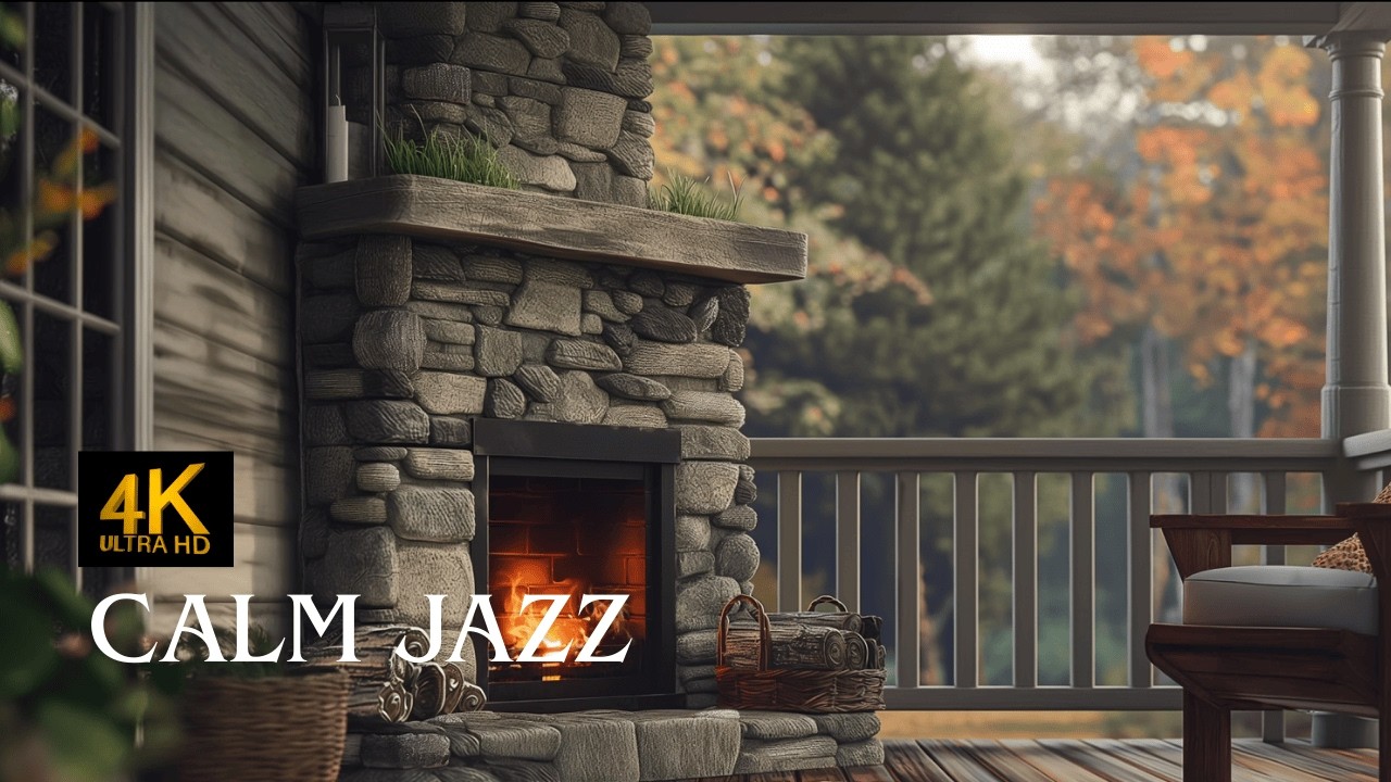 Calm Fireplace Jazz | Smooth Jazz & Crackling Fire for Focus and Relaxation