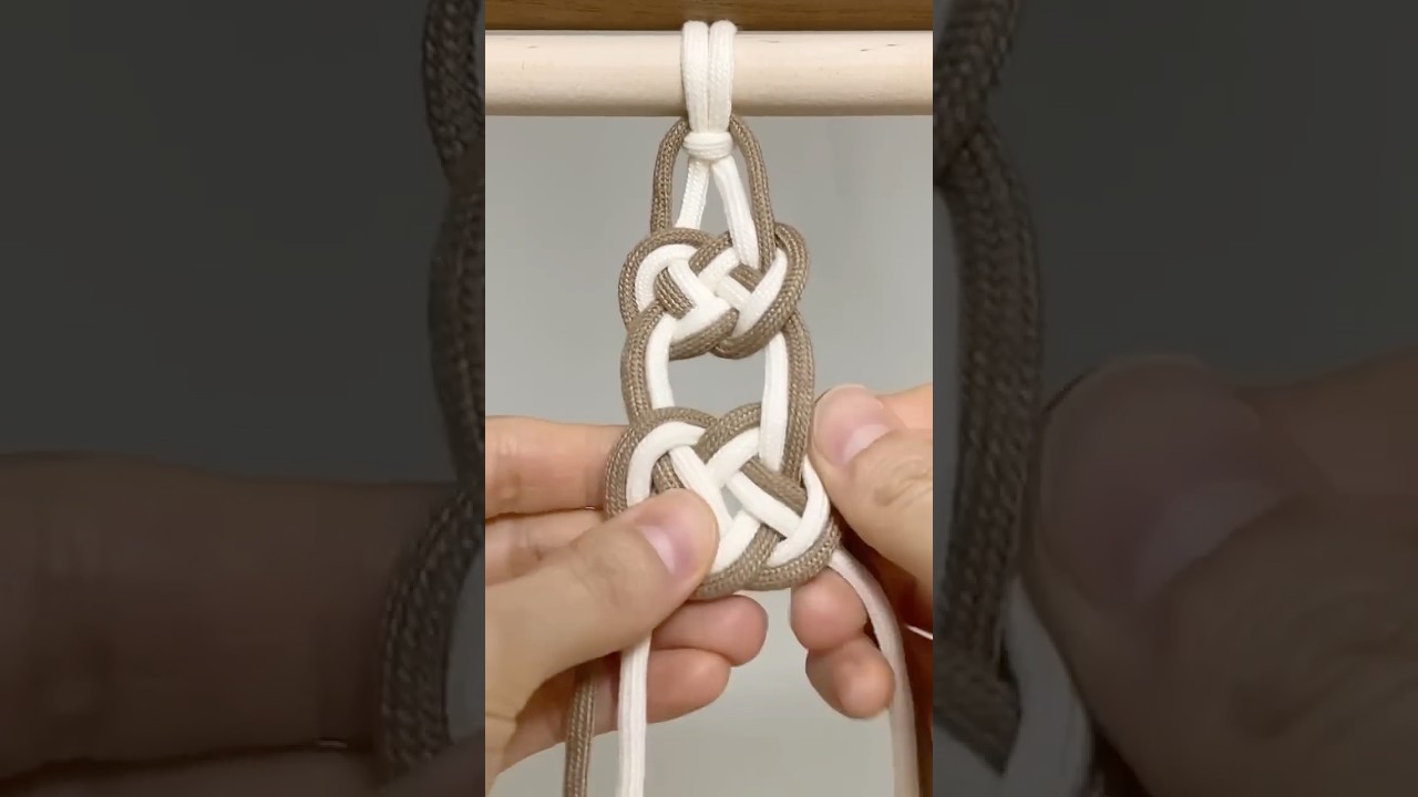 TUTORIAL Macrame basic knot series 5 Josephine knot🌱 #shorts