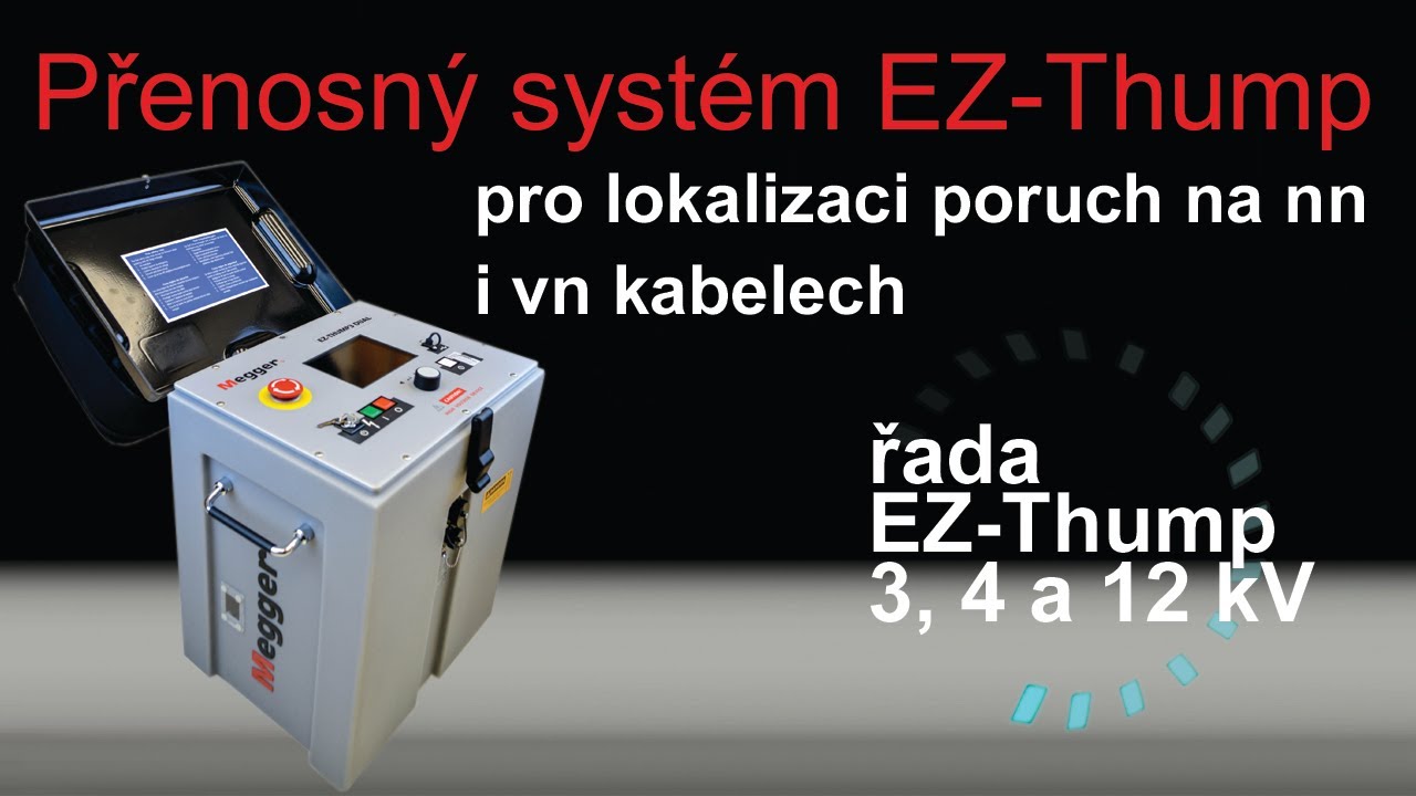 EZ Thump 3 až 12 kV  - přenosn&yacute; syst&eacute;m pro lokalizaci kabelov&yacute;ch poruch