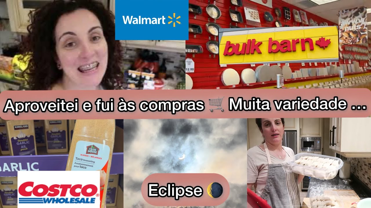ECLIPSE no Canada🌘Aproveitei e fui às compras🛒Estava tudo com medo😅 #life #donadecasa  #family