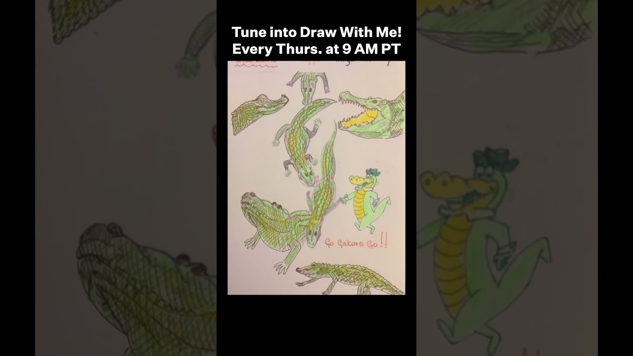 Last Week On Draw With Me: Gators! 