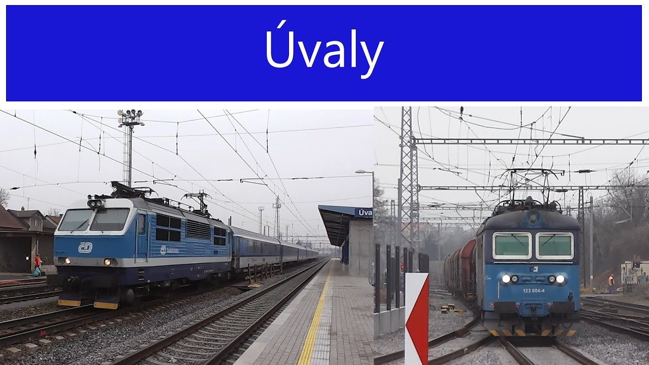 Vlaky - Úvaly (během rekonstrukce) - 18.2.2015
