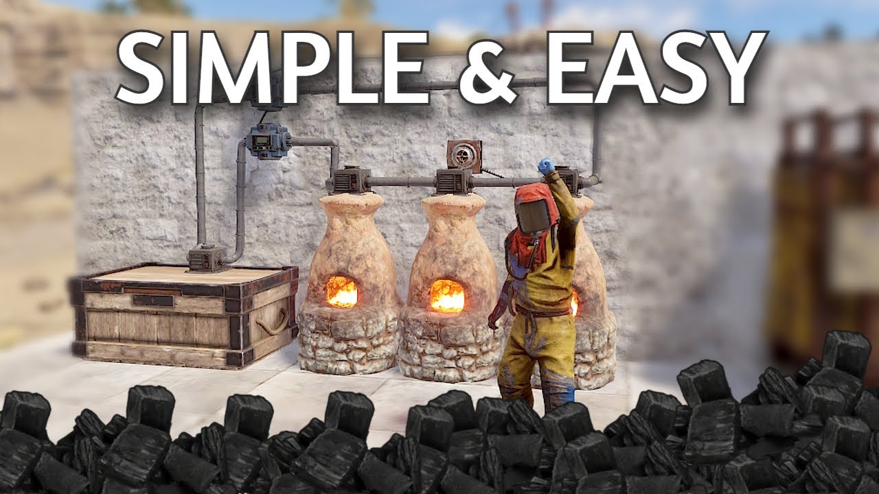 AUTOMATIC Charcoal Farm - Furnace Automation - Rust