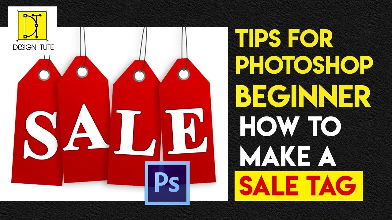 How to make a sale tag simple tutorial photoshop for a beginner