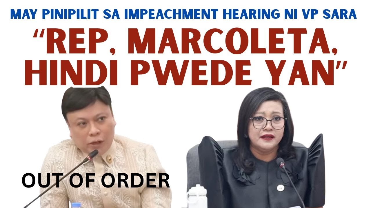 REP. MARCOLETA, MAY SINISINGIT  SA HEARING PERO HINDI MAKALUSOT KAY REP. LUISTRO