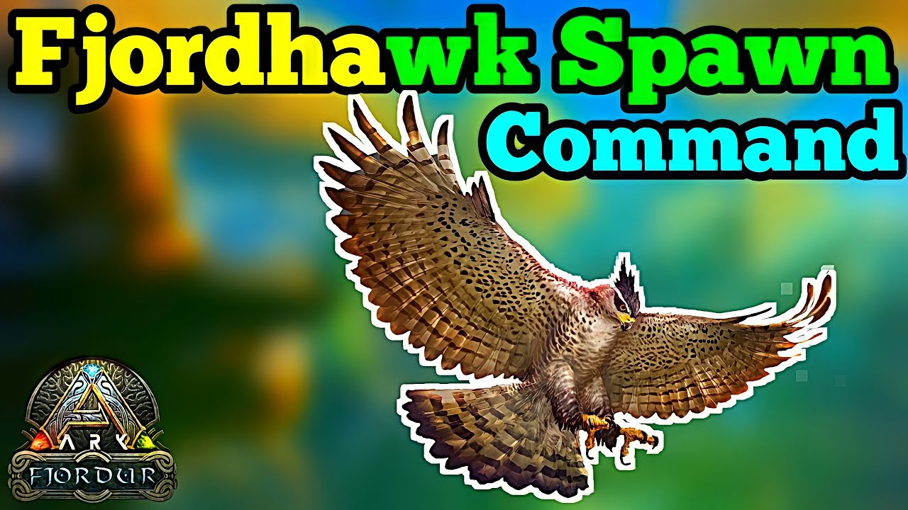 ARK Fjordur New Dinos Spawn Commands : Fjordhawk
