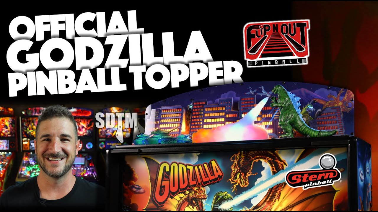 The Official Godzilla Pinball Topper by Stern Pinball (Flip N Out Pinball, 2023)