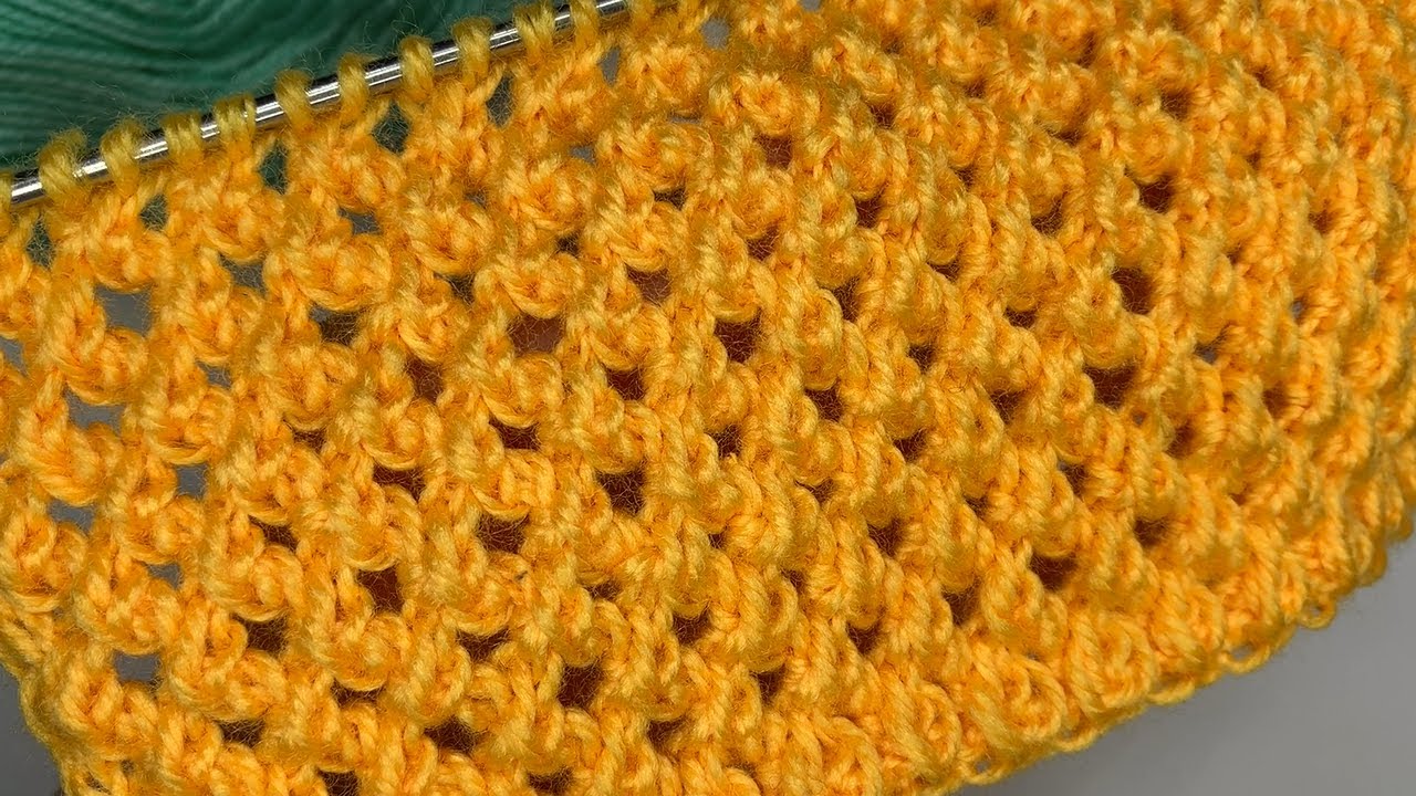 BEAUTIFUL 3D knitting pattern with new technique