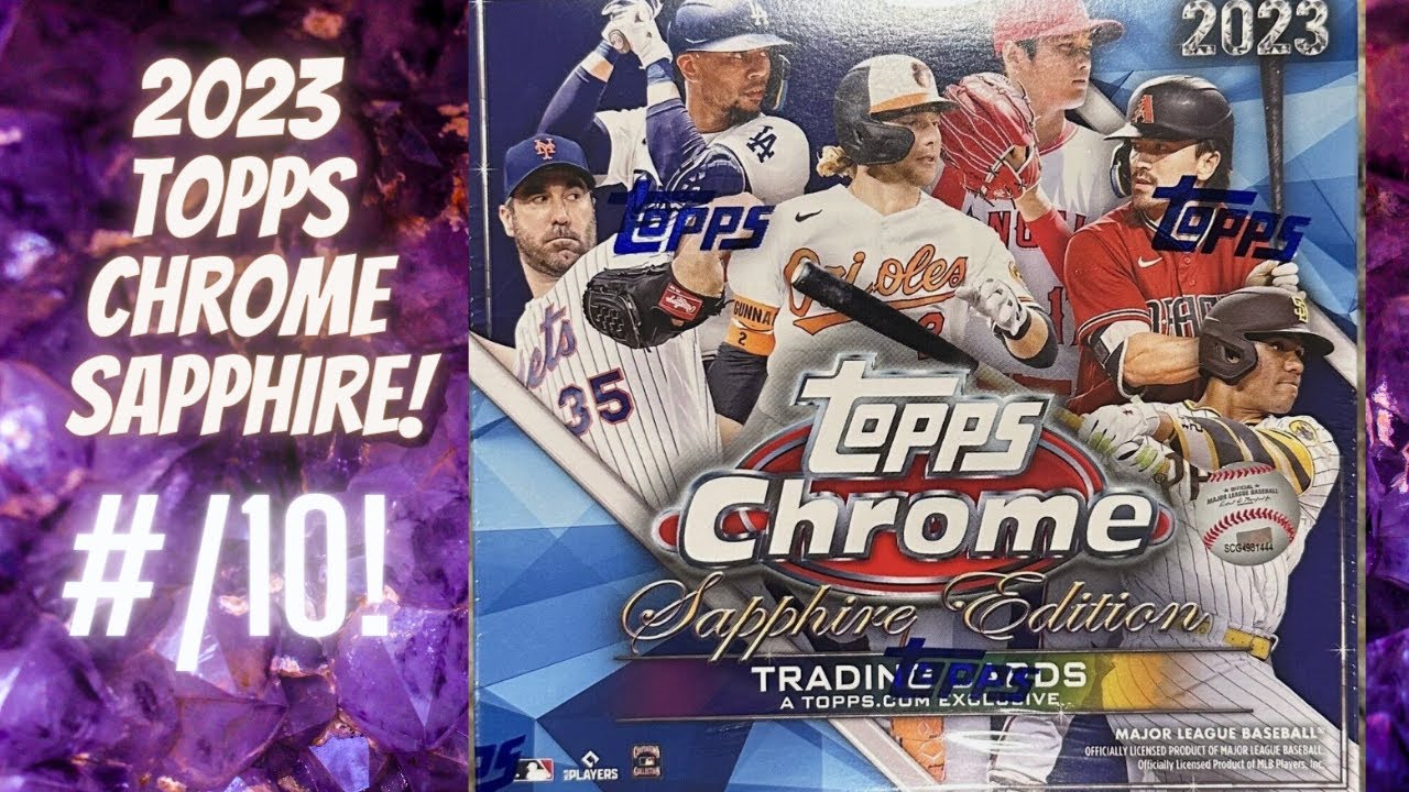 2023 Topps Chrome Sapphire Hobby Box ** 3 Color Parallels! + Top RC Pull! **