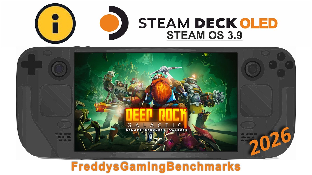 Deep Rock Galactic (Test 02.2026) on Steam Deck OLED with Steam OS 3.9