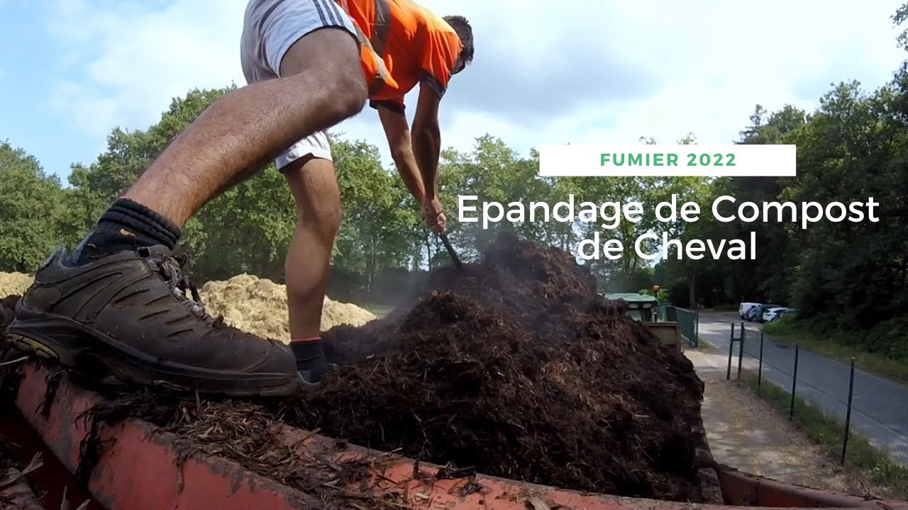 EPANDAGE DE COMPOST DE CHEVAL #CASENTBON #FUMIER
