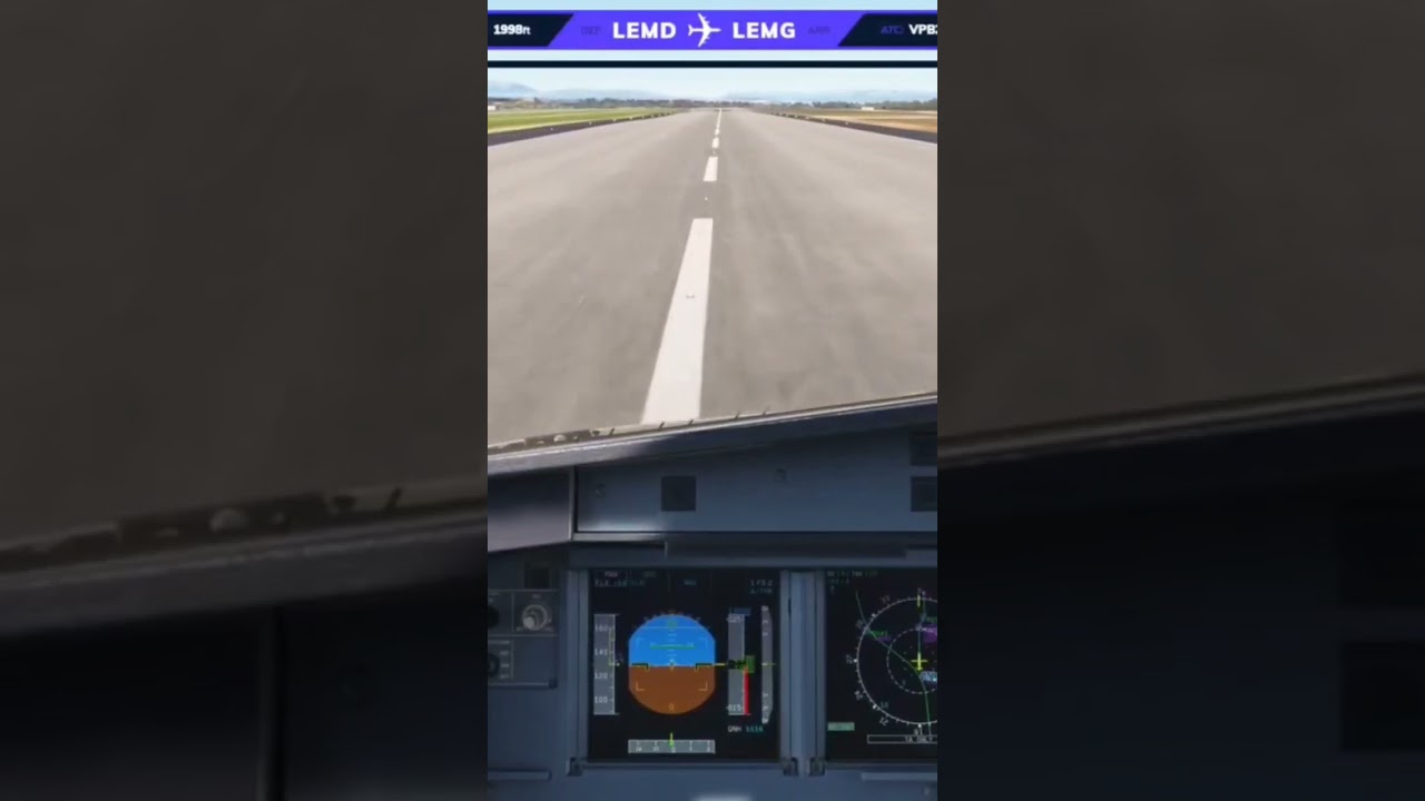 Взлёт со стрима 🛫 #a32nx LEMD-LEMG #aviation #fenixa320 #a320nx #msfs2020 #a321nx #landing #airport