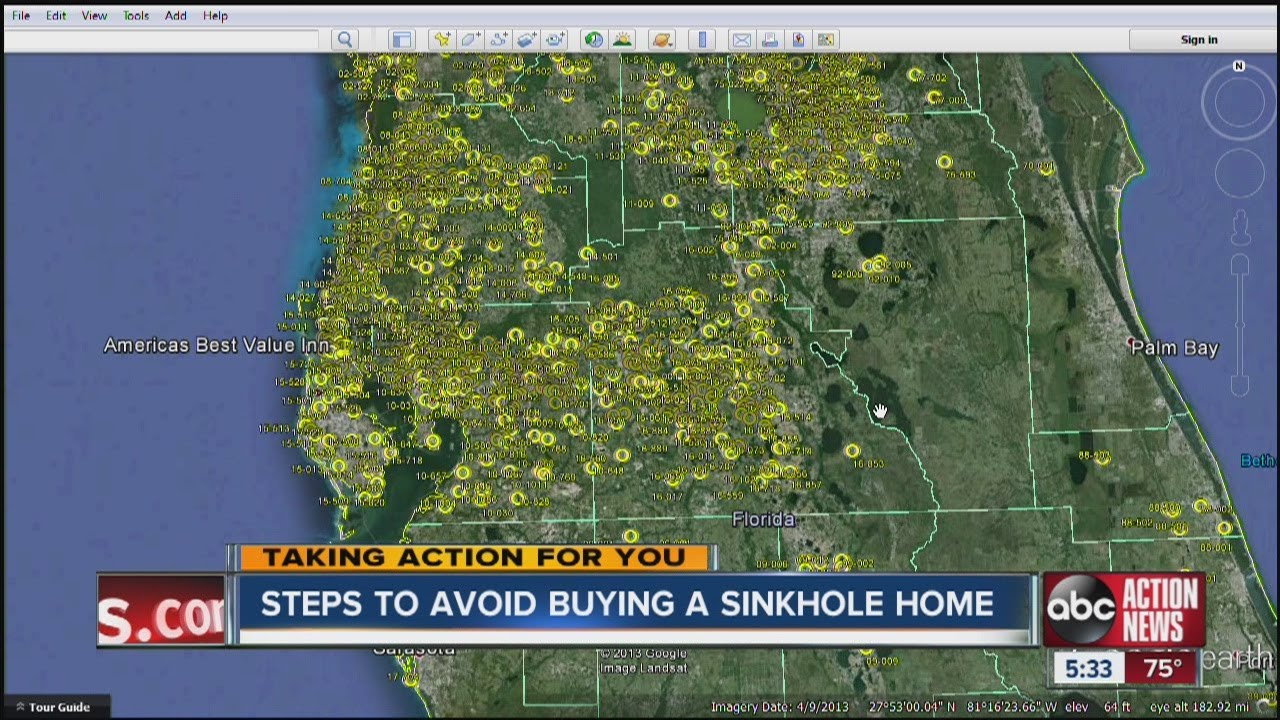 How to avoid buying homes near sinkholes