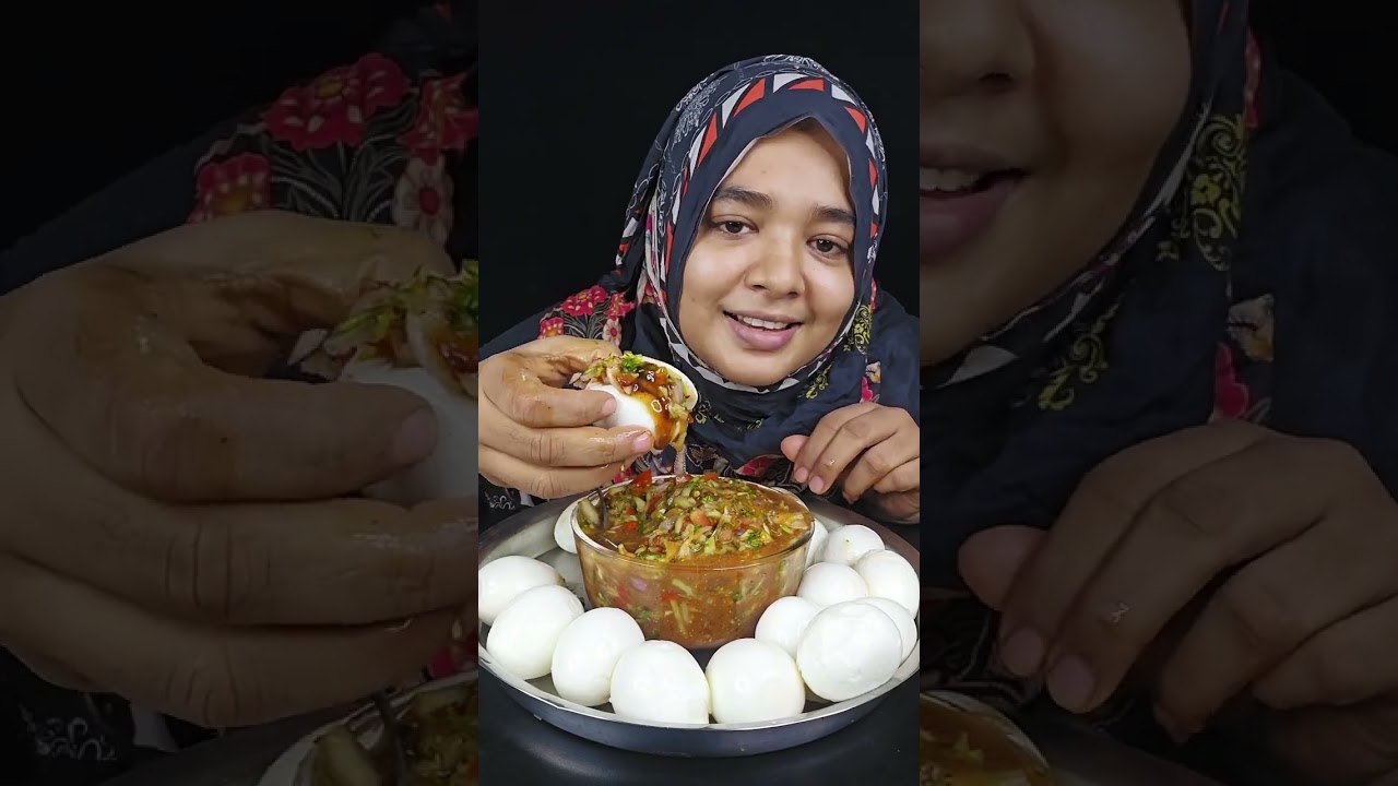 Eating 25 Boiled Egg Eating Challenge, Viral Masala / Chutney, Egg with Different Chutney *Bigbites 