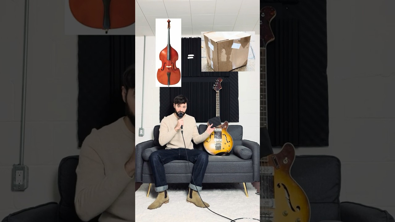 FOAM = TONE?!!? Raw vs Bass Mute #vintageguitar #hofner #thebeatles #pleasepleaseme #bassguitar