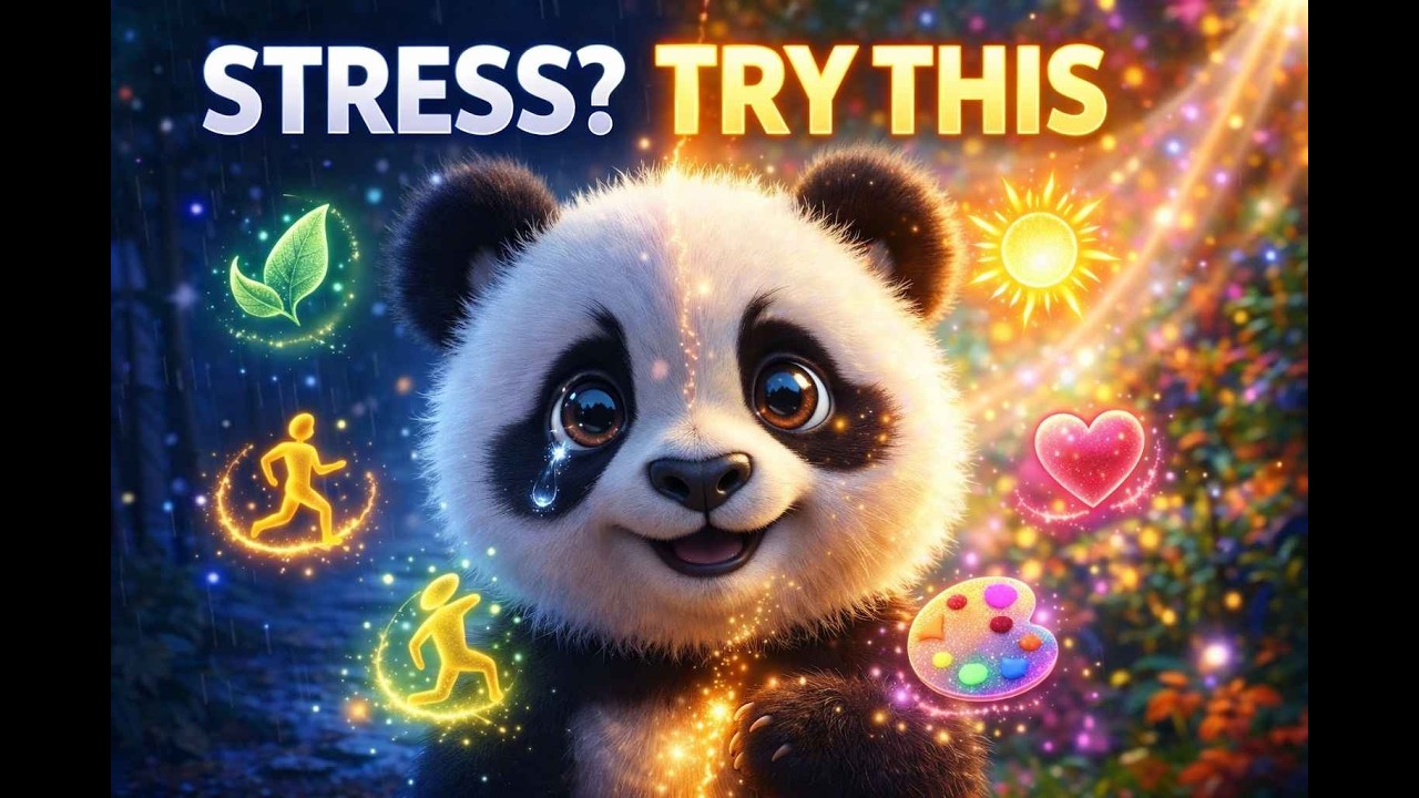 How to overcome stress or depression |What I Do When I Feel Stressed 🐼|5 Science-Proven Happy Habits