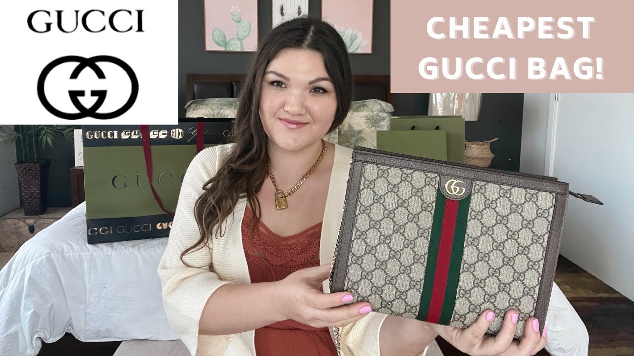 GUCCI Ophidia Pouch Review & Unboxing | How to Convert to a Crossbody Bag | Cheapest Gucci Bag!!