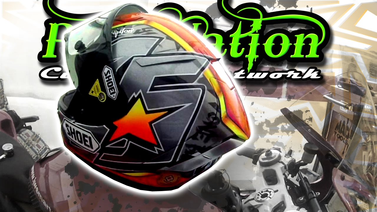 Jon Waghorne 2016 Shoei custom paintwork