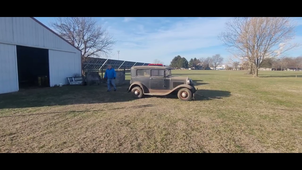 1930 Ford Model A - Barn Find - Pulled Out of Barn!
