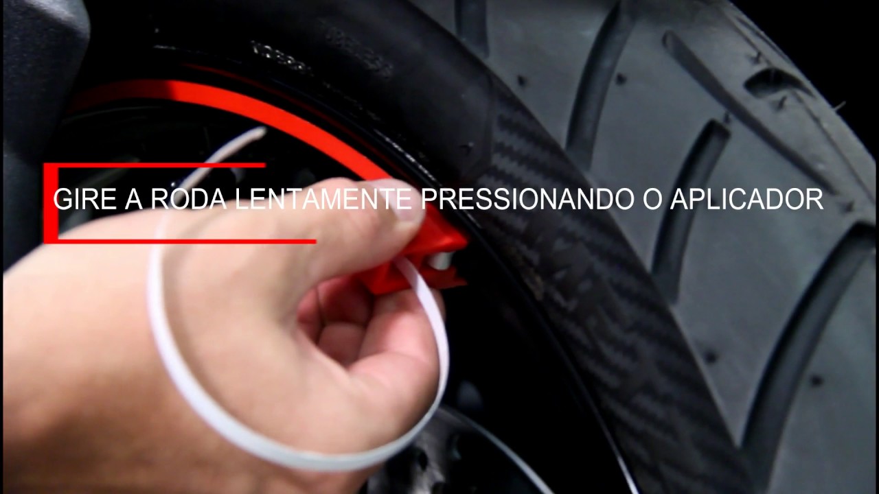COMO INSTALAR FITAS REFLETIVAS PARA RODAS ou FRISOS REFLETIVOS ALCOM MOTO