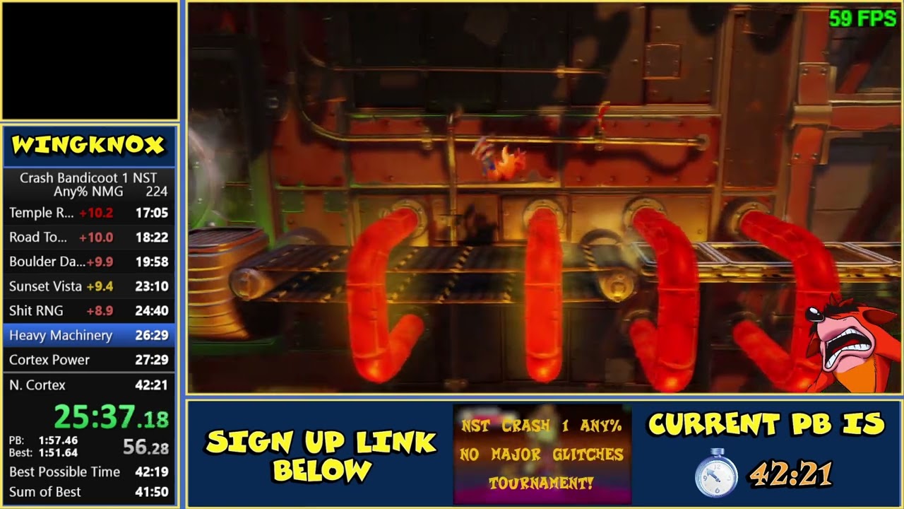 NST C1 Any% Heavy Machinery NMG in 1:49.13