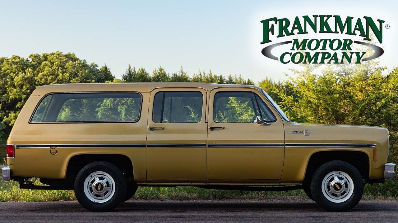 All Original 1976 Chevrolet Suburban Scottsdale 20 Frankman Motors Company - Walk around and Driving