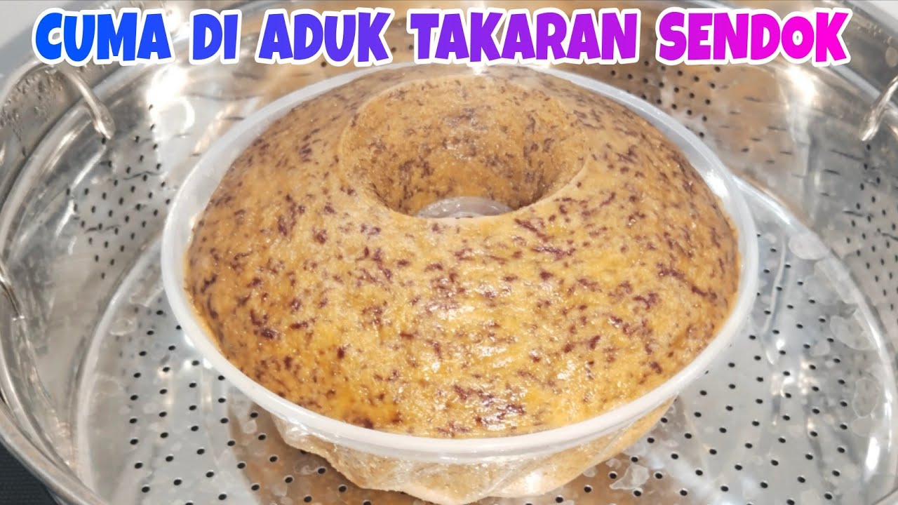 BOLU PISANG KUKUS TAKARAN SENDOK SUPER LEMBUT CUKUP DI ADUK SAJA