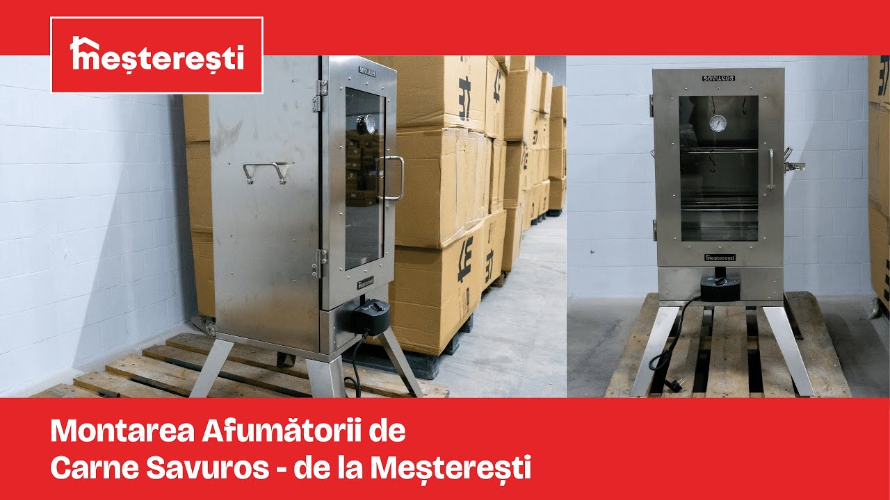 Afumătoarea de carne Savuros - ghid simplu de montaj accesorii