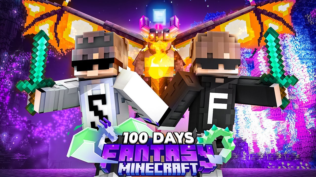 We Survived 100 Days in a Fantasy World (World of Wizards)......