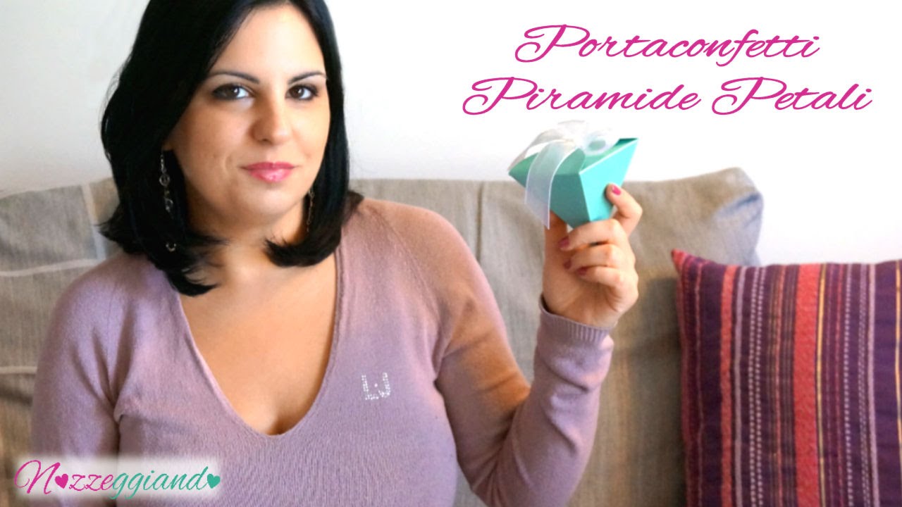 Portaconfetti Piramide Petali Tutorial fai da te Nozzeggiando